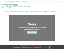 Tablet Screenshot of chiorino.com